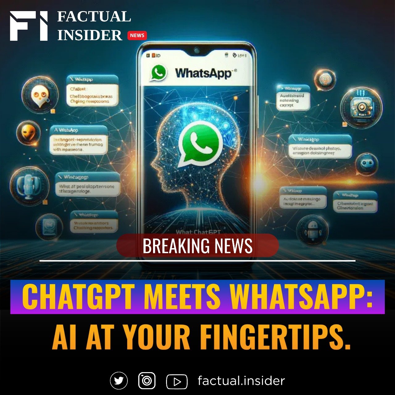 ChatGPT Meets WhatsApp: AI at Your Fingertips.