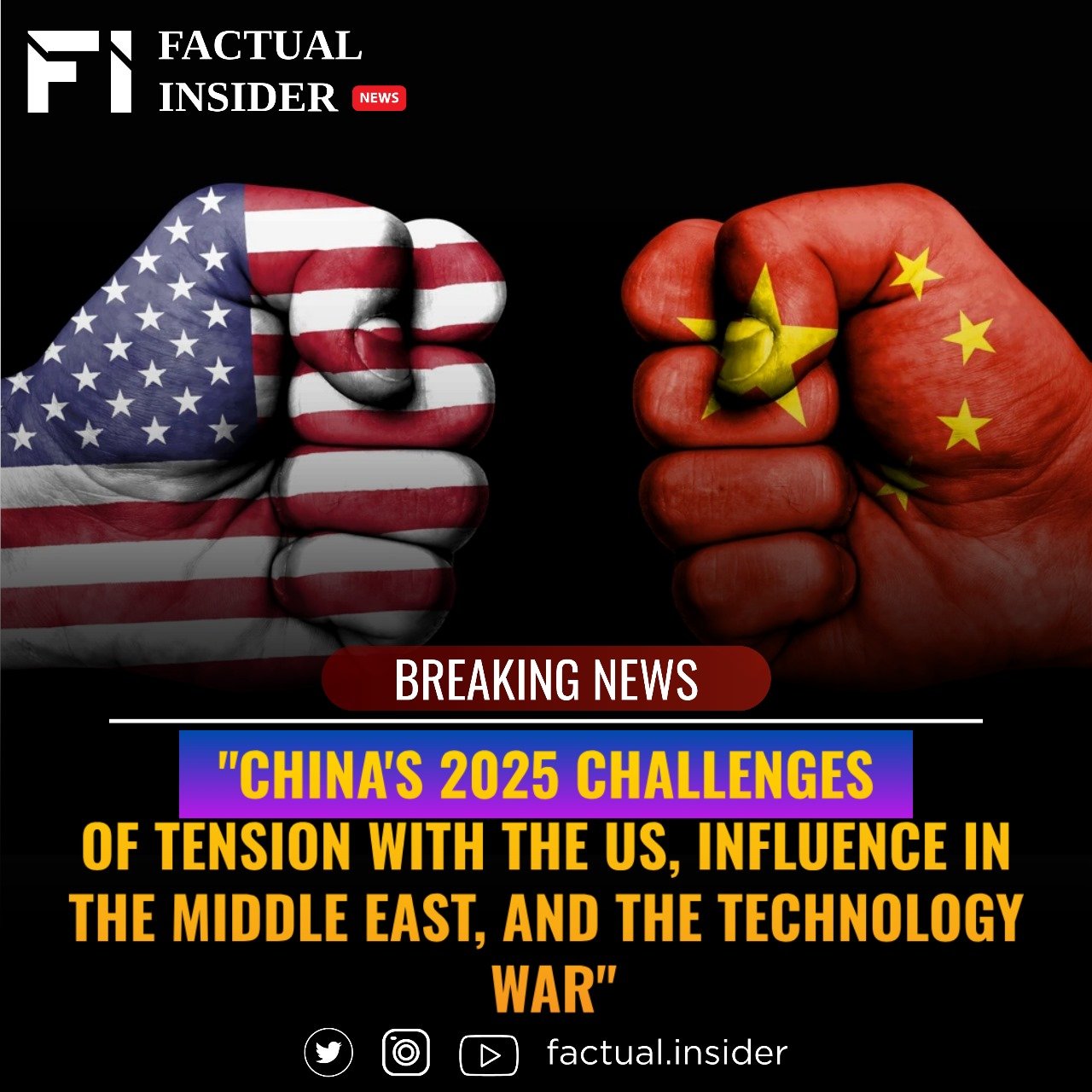 “China’s 2025: Challenges of Tension with the US, Influence in the Middle East, and the Technology War”