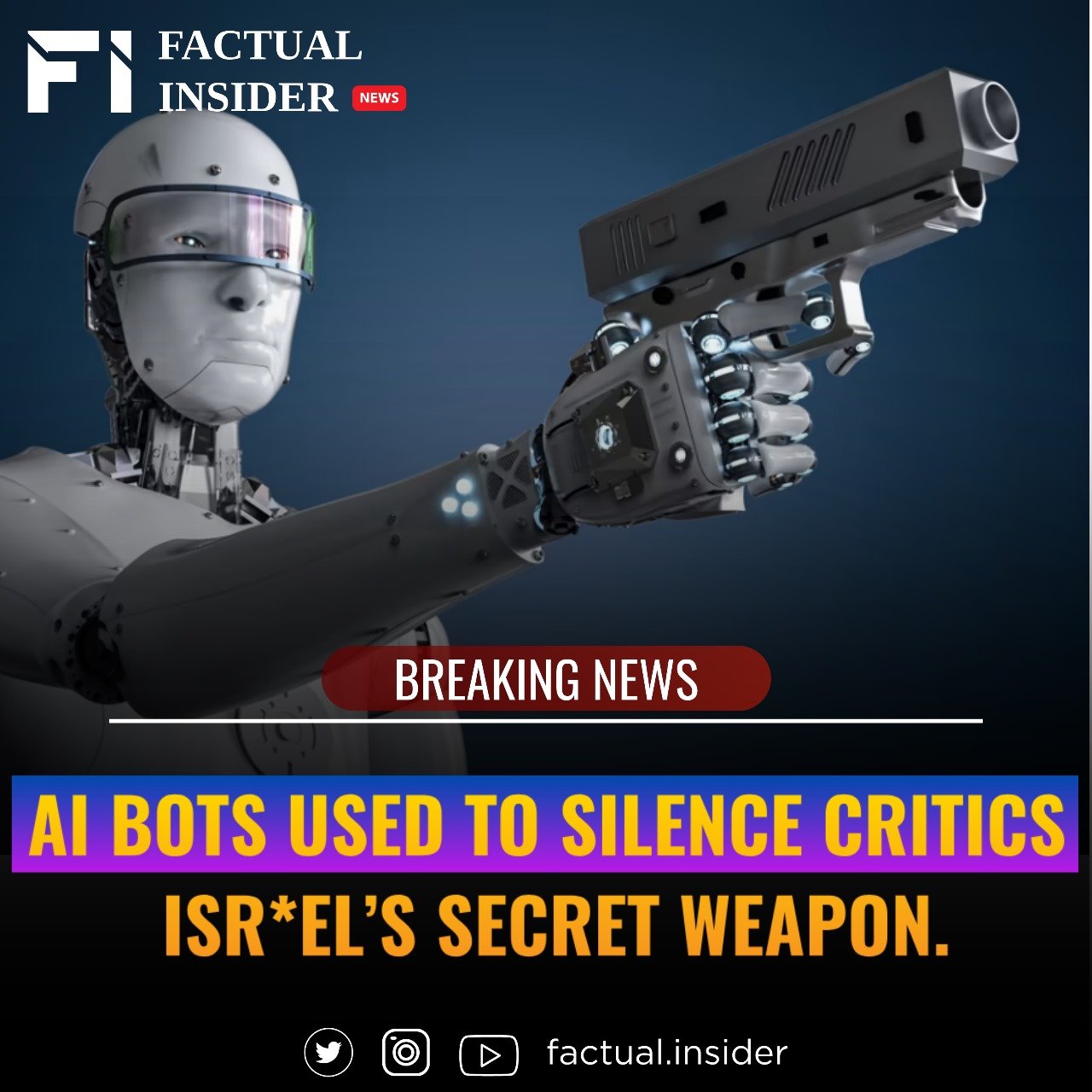 AI Bots Used to Silence Critics: Isr*el’s Secret Weapon.