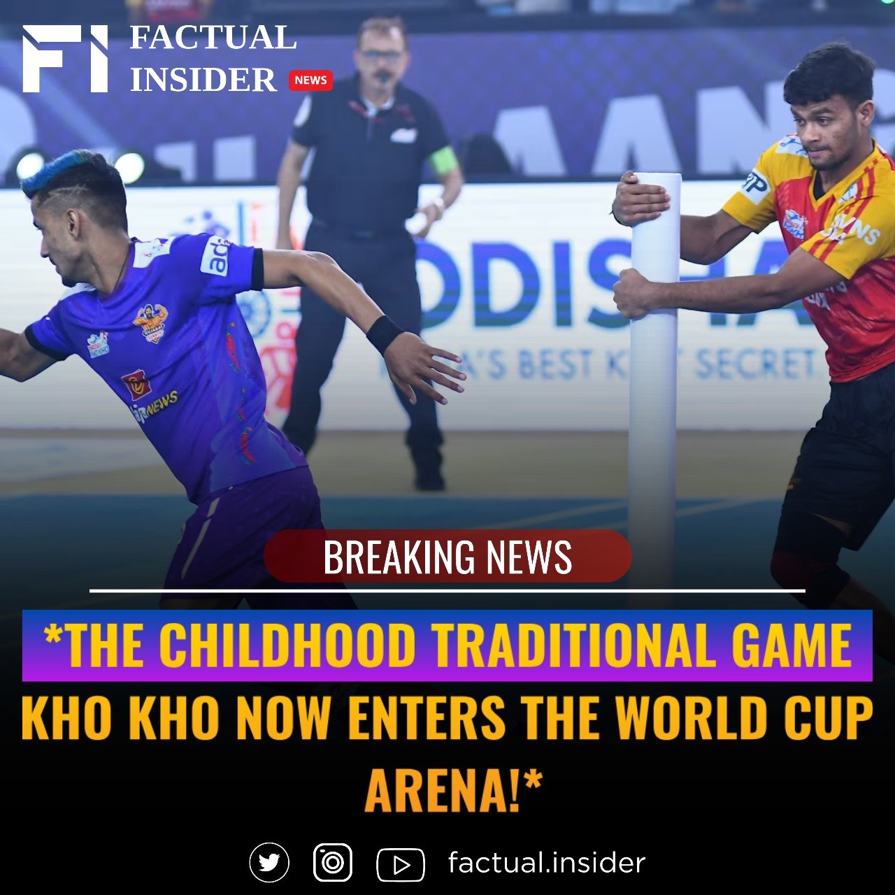 The childhood traditional game Kho Kho now enters the World Cup arena!