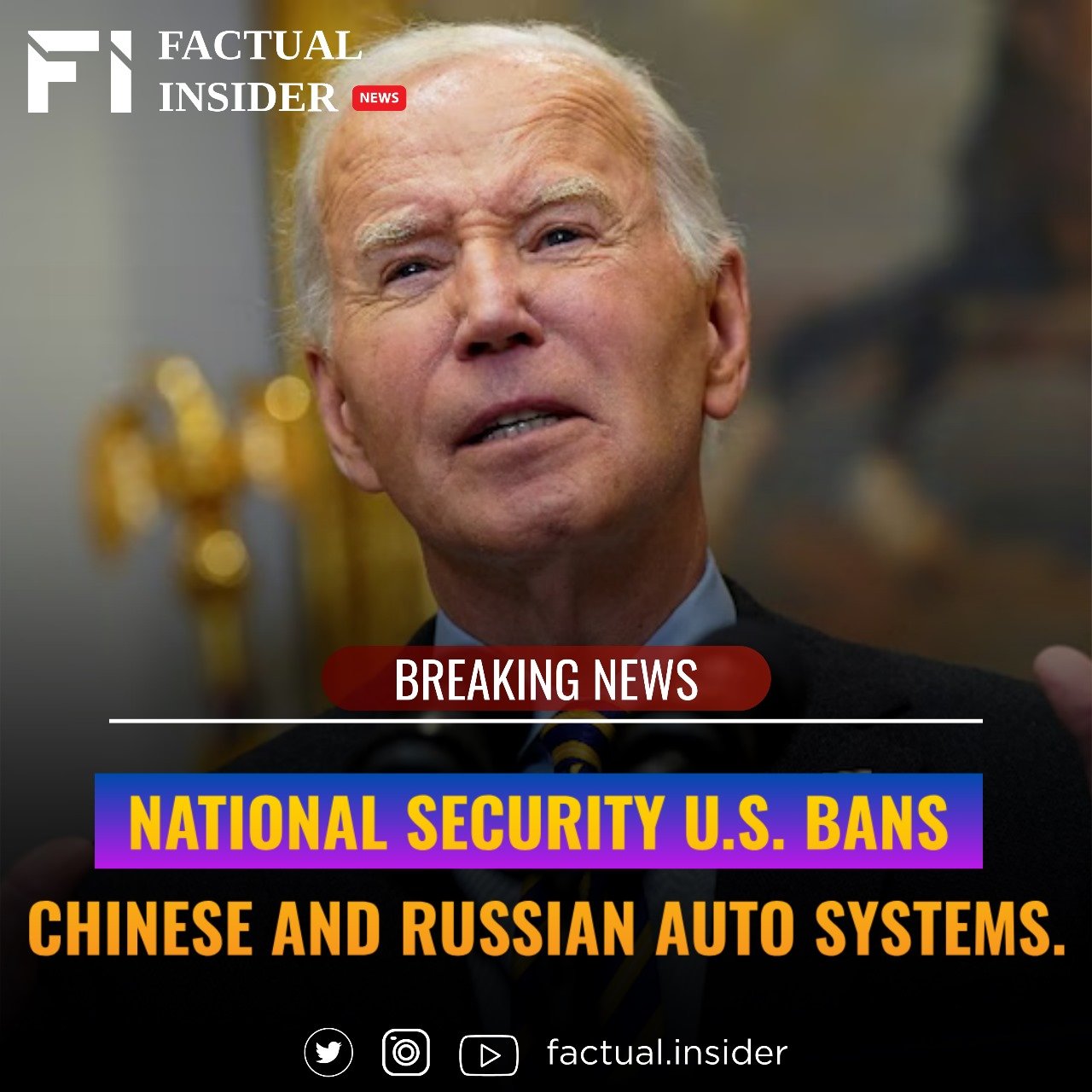 National Security: U.S. Bans Chinese and Russian Auto Systems.